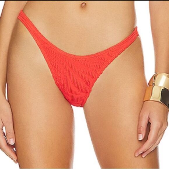 New Bond-Eye Australia Bikini Bottom In Coral Stripe XS - Picture 7 of 14